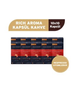 Davidoff Rich Aroma Espresso Kapsül Kahve 10x10 Adet - Nespesso Uyumludur