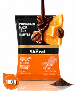 Shazel Portakallı Hazır Türk Kahvesi 100gr | Doğal Portakal Aromalı | Özel Seri