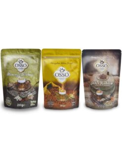 OSSO KAHVE Osso 3'lü Paket (dibek,menengiç,osmanlı) Kahve 200 Gr