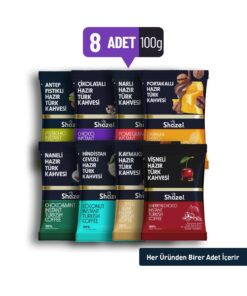 Shazel Hazır Karma Special Hazır Türk Kahvesi 8'li (100GR. X 8 ADET)