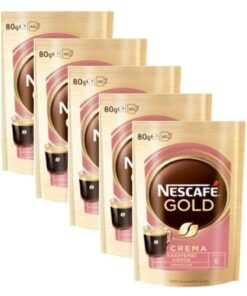 Nescafe Gold Crema Çözünebilir Kahve Özel Seri 80 gr X 5 Adet