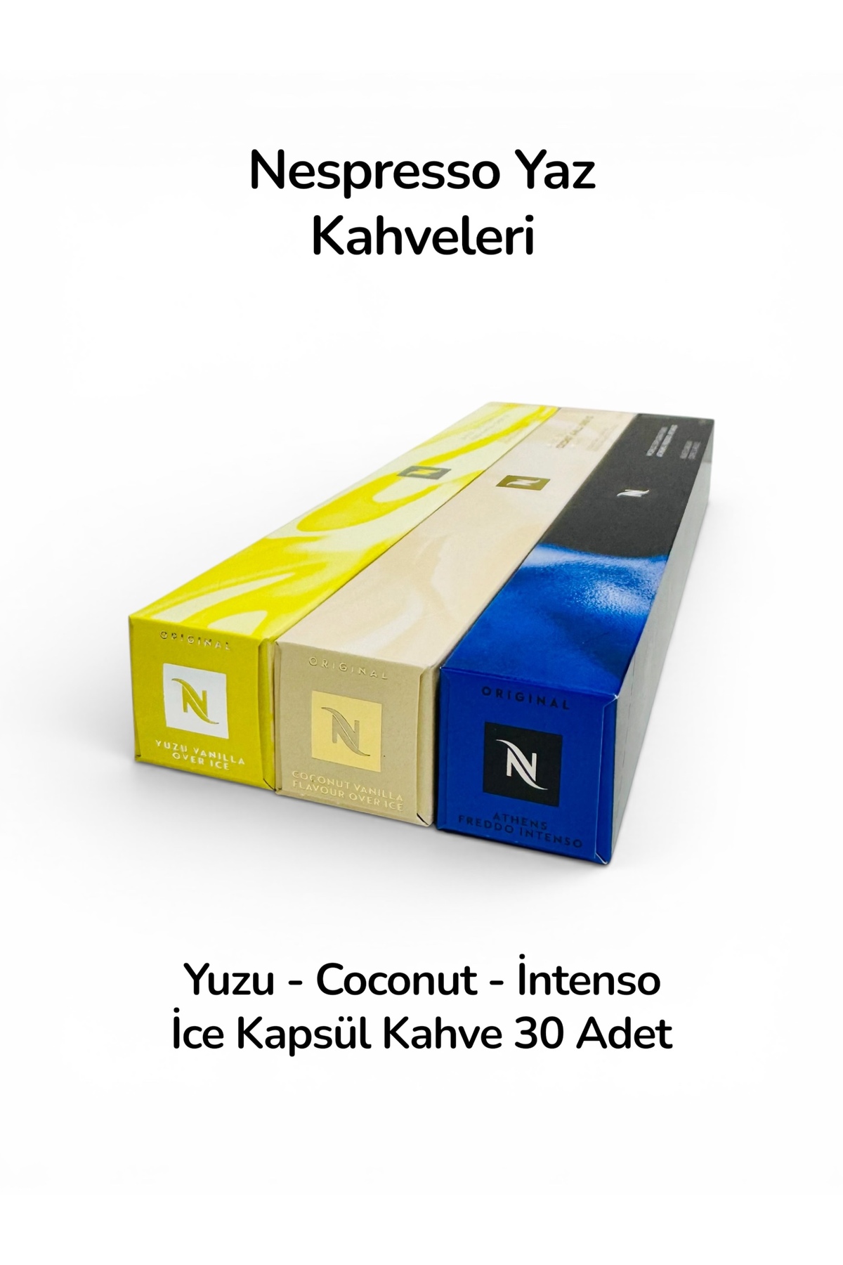 Nespresso Yaz Kapsül Kahveleri İce Coconut - Yuzu - İntenso 30 Adet