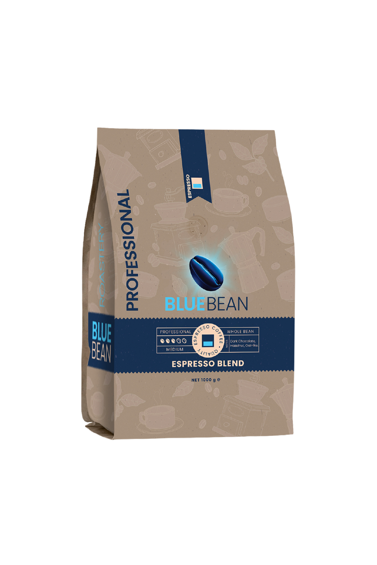 BLUEBEAN Professional Espresso Çekirdek Kahve 1Kg
