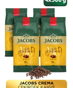 Jacobs Cafe Crema Çekirdek Kahve 500gr X 4 Adet