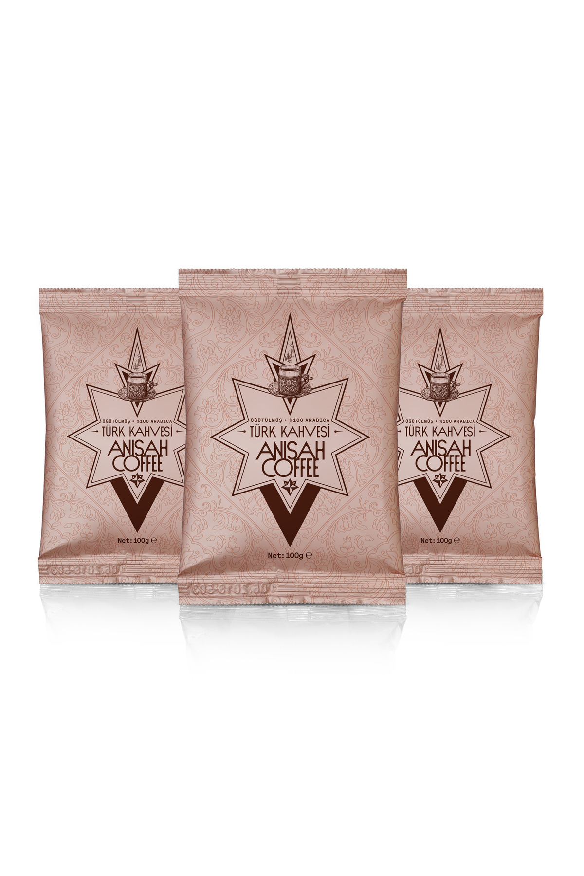 Anisah Coffee Geleneksel Türk Kahvesi | 3x100gr | 3'lü Paket