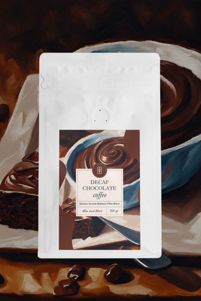 Mim and More Decaf Chocolate Coffee – Kafeinsiz Çikolata Aromalı Filtre Kahve 200 gr - Görsel 2