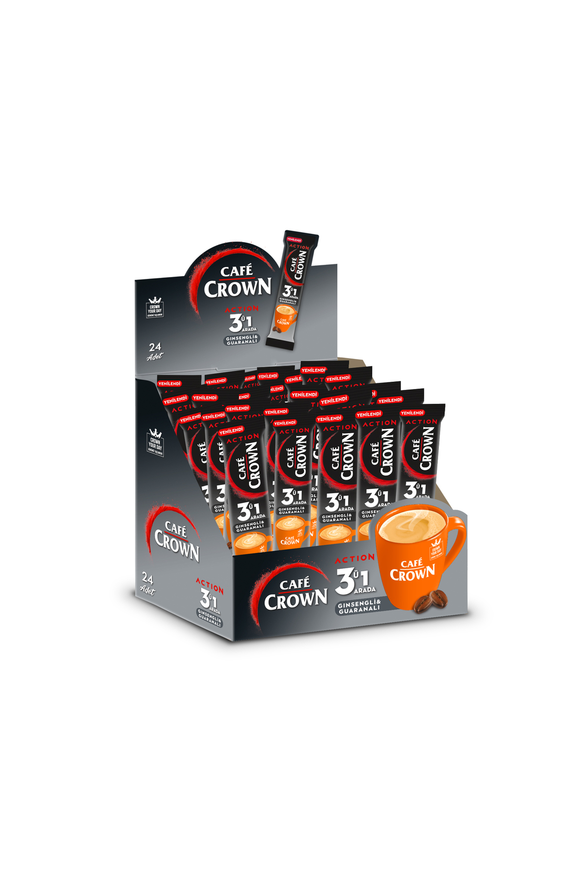Cafe Crown 3'ü 1 Arada Action 17 Gr. x 24 Adet