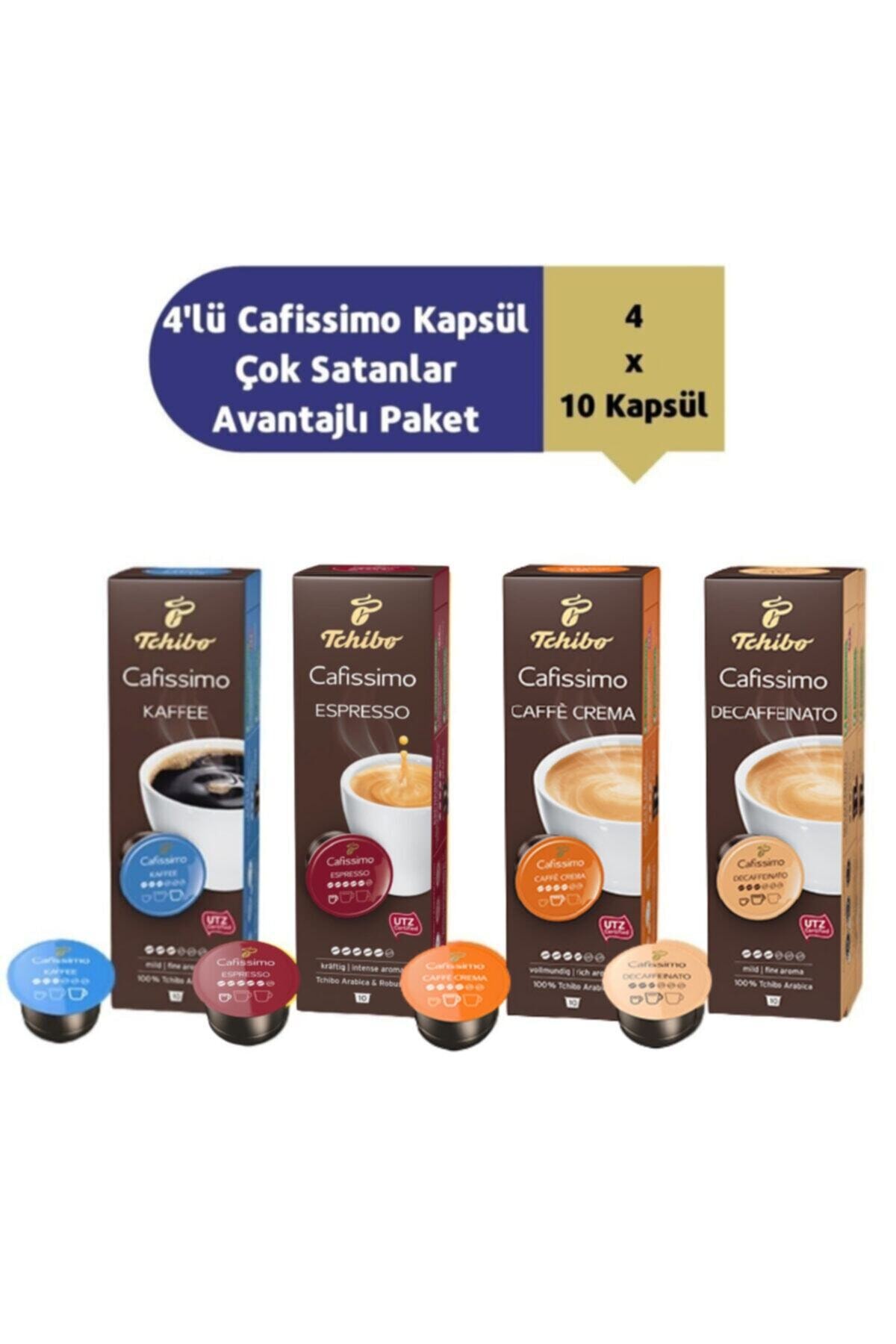 Tchibo 4'lü Cafissimo Kapsül 4x10 Kapsül Paketi