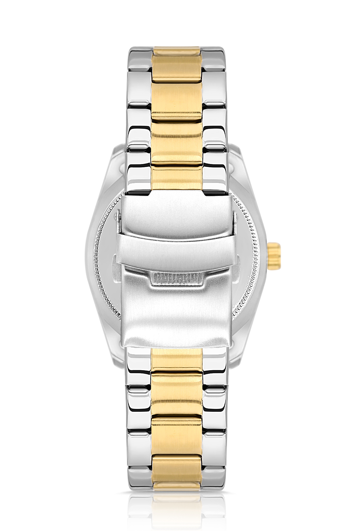 polo air Ay Gün Gösterge Takvimli Erkek Kol Saati Gold Gümüş Siyah Renk PL-7076E6x - Görsel 3