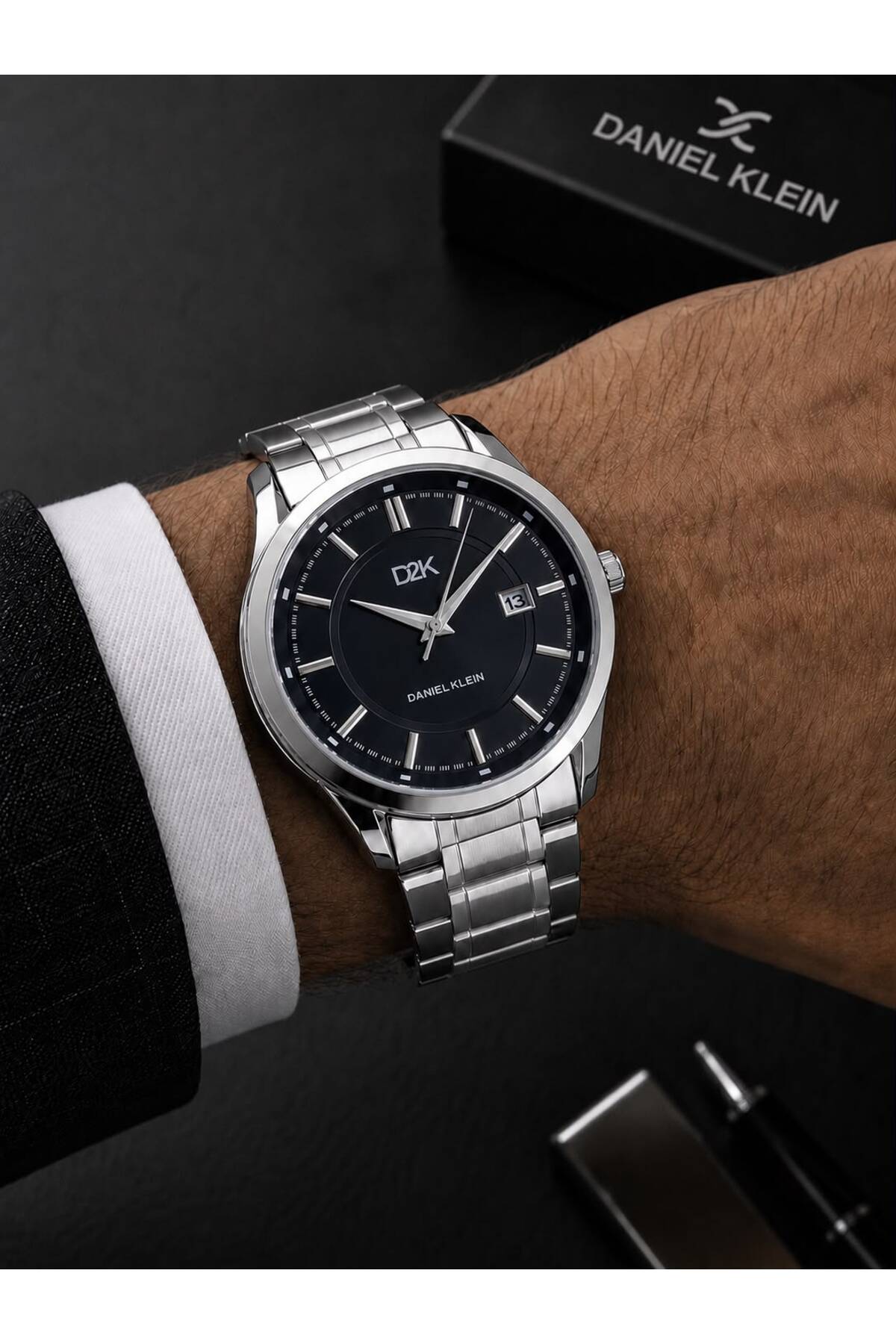 Daniel Klein Damat Ve Takım Elbiseye Özel 2 Yıl Garantili Çelik Kordon Erkek Kol Saati BDK.14452.S2