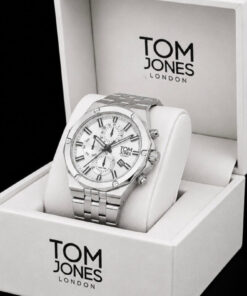 Tom Jones London ERKEK KOL SAAT ORJİNAL ÇELİK GÜMÜŞ RENK 3ATM SU GEÇİRMEZ 2 YIL GARANTİLİ FATURALI