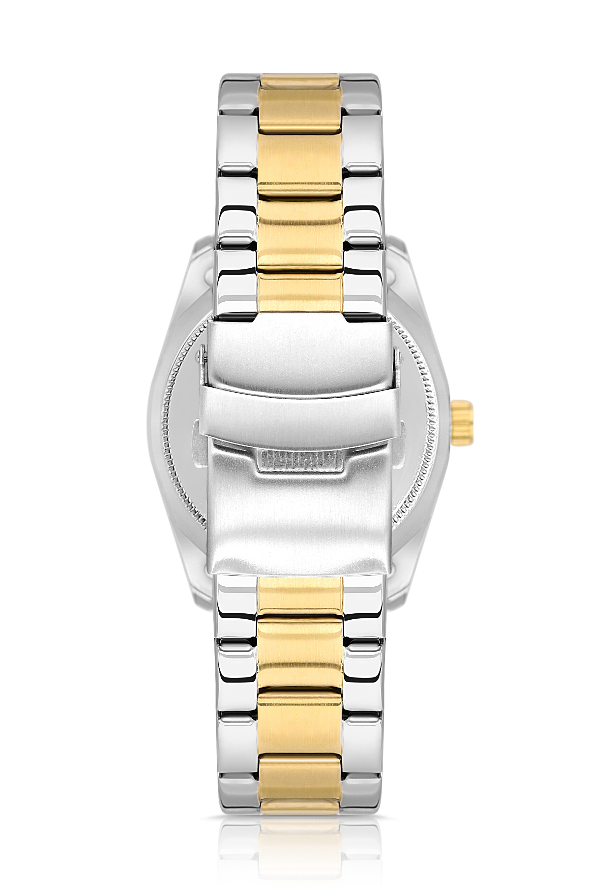 polo air Ay Gün Gösterge Takvimli Erkek Kol Saati Gold Gümüş Yeşil Renk PL-7076E8x - Görsel 3