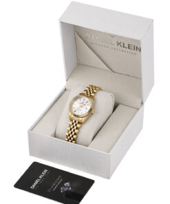 Daniel Klein Rolex Dizayn Pırlanta Taşlı Özel Diamond Serisi Küçük Kasalı (28 MM) Gold Renk Kadın Kol Saati