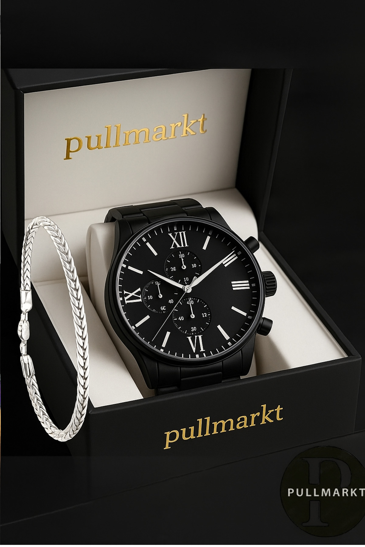 pullmarkt BABALAR GÜNÜ HEDİYESİ -Bileklik + Erkek Kol Aaati