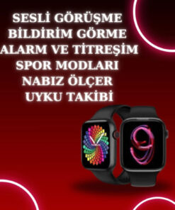 Alternative view of ARMÜZ Akıllı Saat Arama Görüşme Bildirim Görme Uyku Ve Sağlık Takibi Nabız Ölçer 3 Kordon Hediyeli