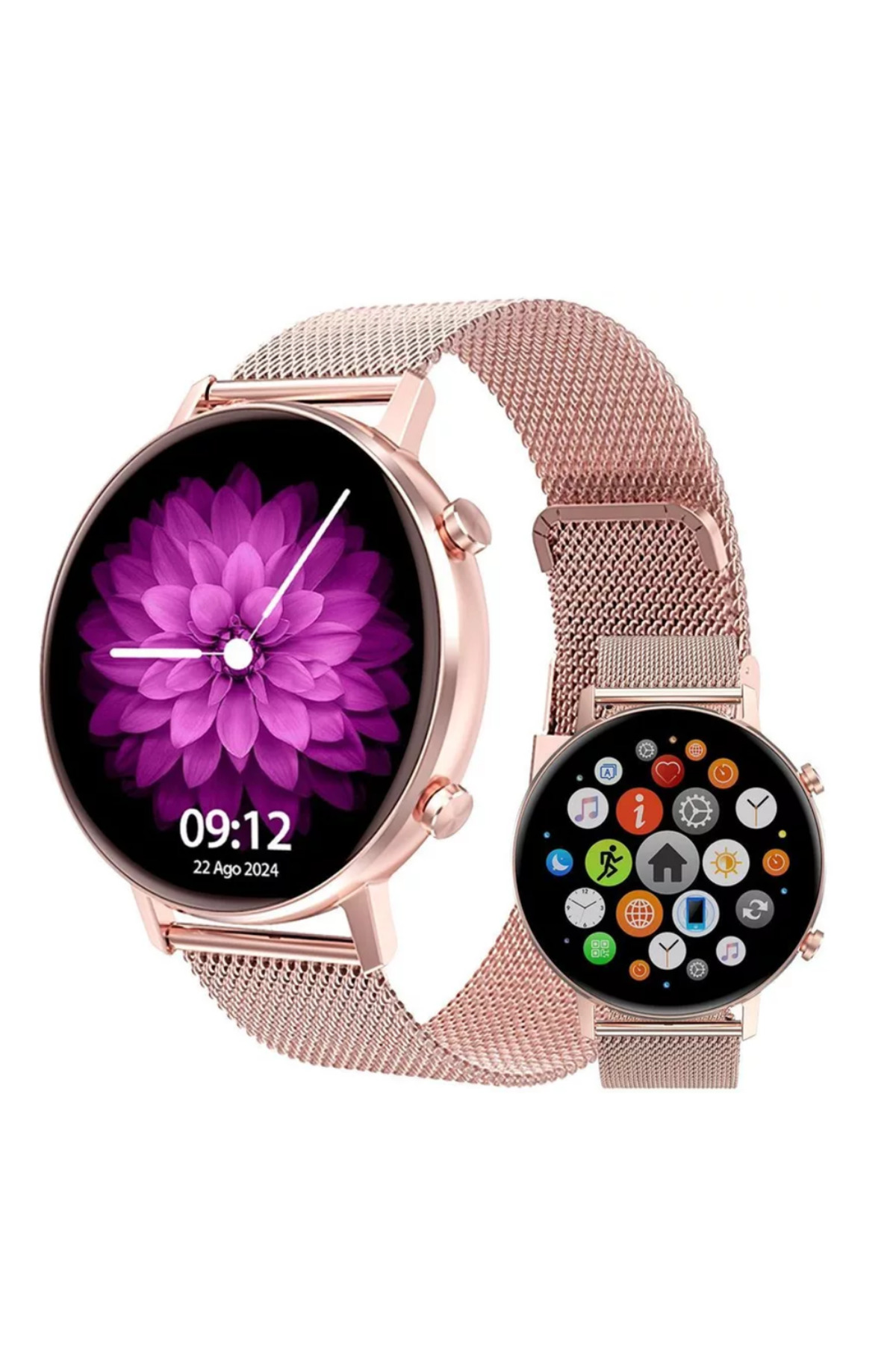 Genel Markalar Bluetooth Görüşmeli Akıllı Saat Nabız Ölçerli Spor ve Bildirim Takipli Saat - Görsel 3
