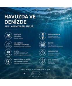 Alternative view of Jaga Su Geçirmez,kronometreli,havuzdeniz Kullanımına Uygun,lacivert Spor Dijital Erkek Kolsaati+bileklik