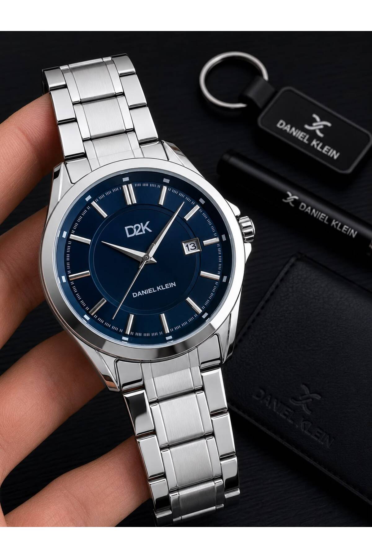 Daniel Klein Damat Ve Takım Elbiseye Özel 2 Yıl Garantili Çelik Kordon Erkek Kol Saati BDK.14452.S3 - Görsel 3