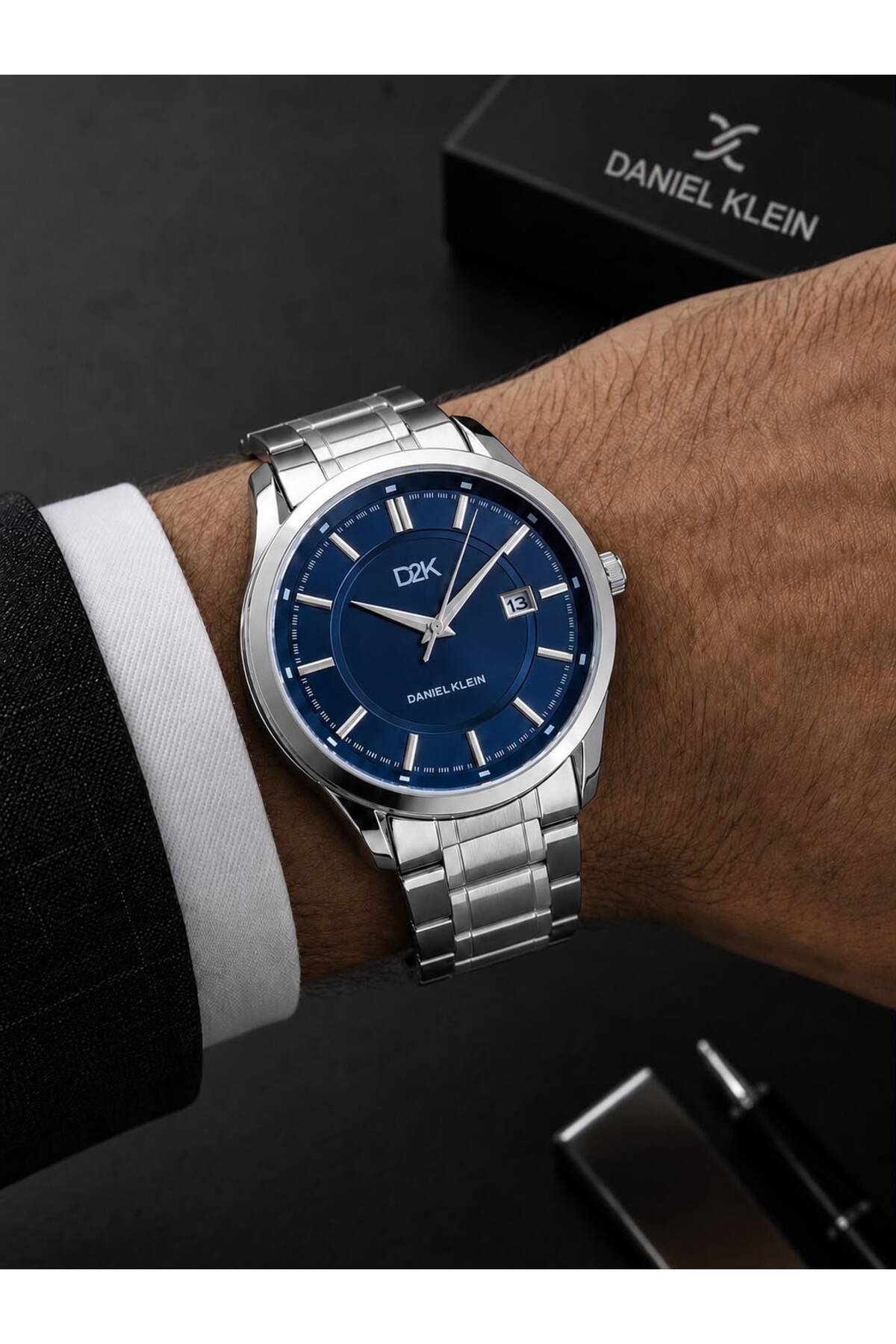Daniel Klein Damat Ve Takım Elbiseye Özel 2 Yıl Garantili Çelik Kordon Erkek Kol Saati BDK.14452.S3
