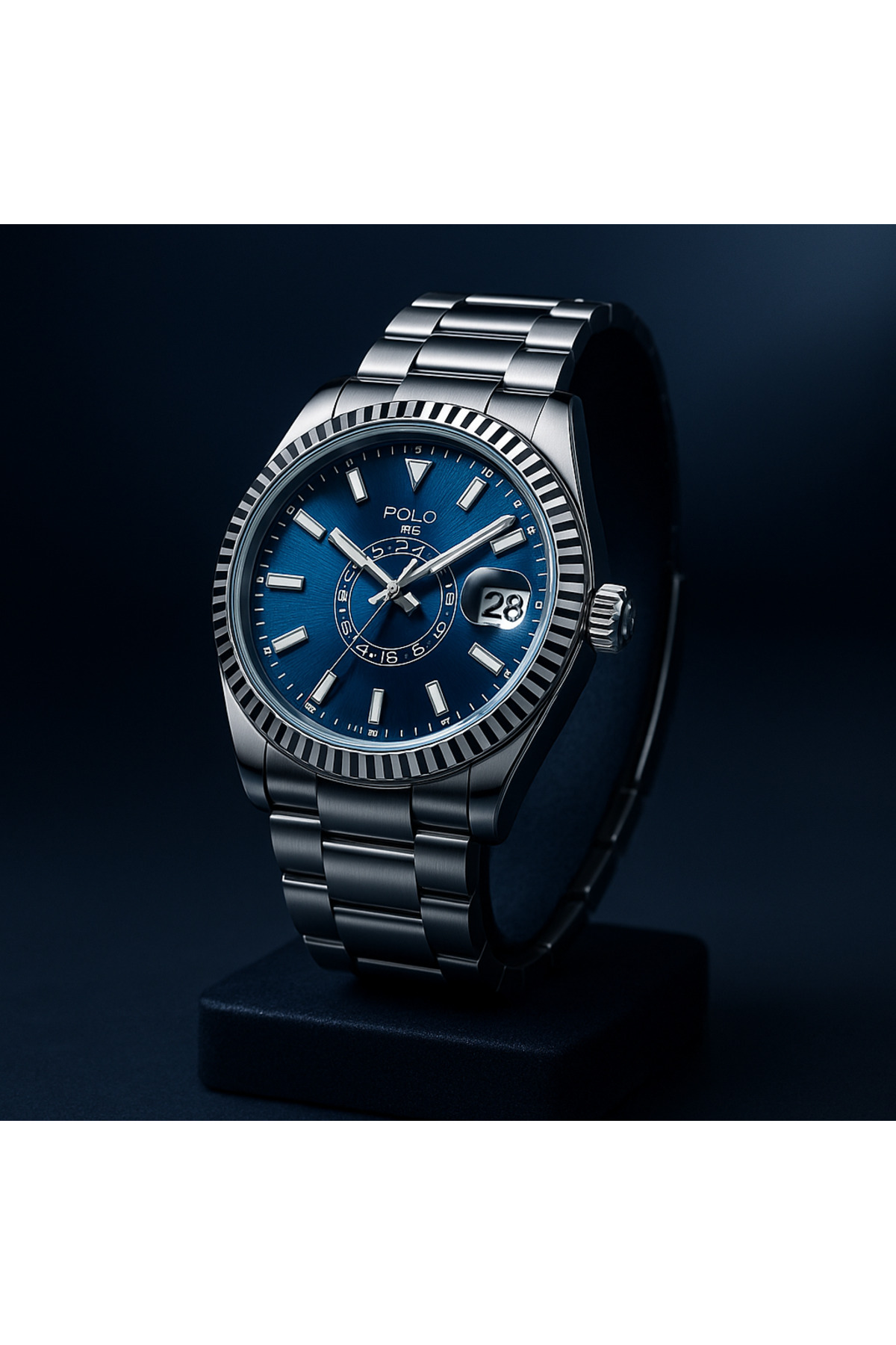 G-Sport POLO Rolex Model Çelik Kordon Erkek Kol Saati