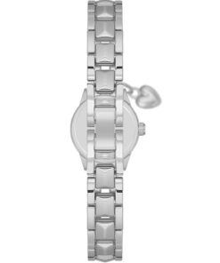 SPECTRUM PREMİUM Spectrum Minimal Kasa Yuvarlak Kadran Kalp Charm Detaylı Metal Kordon Kadın Kol Saati - Görsel 3