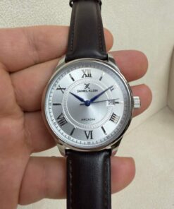 Daniel Klein Klasik Kahverengi Deri Kordonlu Beyaz Kadranlı 41 Mm Erkek Kol Saati Dk.1.14051 - Görsel 3
