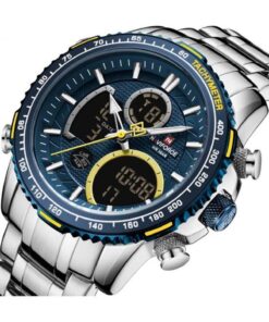 Naviforce Dijital Analog Alarm Ve Aydınlatmalı Erkek Kol Saati