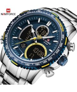 Naviforce Dijital Analog Alarm Ve Aydınlatmalı Erkek Kol Saati - Görsel 3