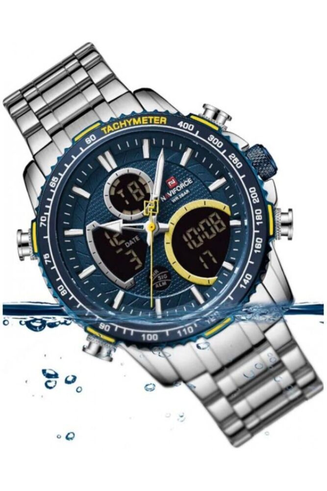 Naviforce Dijital Analog Alarm Ve Aydınlatmalı Erkek Kol Saati - Görsel 2