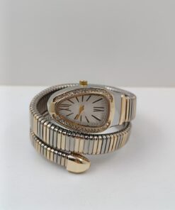 Alternative view of Crrju Yılan Model, Dolamalı Saat, Kadın Kol Saati Gold-Gümüş Renk