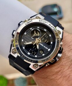 Daniel Klein Gümüş Siyah Renk Analog Dijital 24 Ay Garantili Erkek Kol Saati