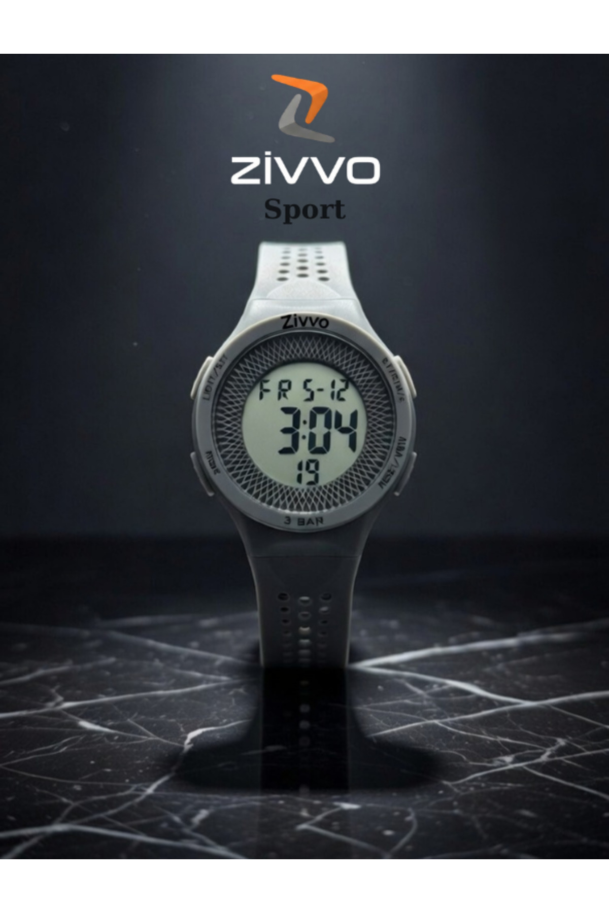 Zivvo Su Geçirmez Kronometreli ışıklı Dijital Koşu Saati Sporcu Günlük Kullanım unisex