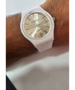 CARDEN Unisex Silikon Kordon Beyaz Kol Saati