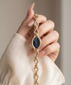 Alternative view of KLISHE Butik Pinterest Kadın Çelik Saat Gold Renk & Mavi Kadran Luxury Edition | Şık Zarif Vintage Saat Old Money Kadın Kol Saati 2026