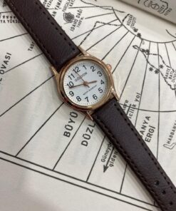 GOLDON Vintage Stil Deri Kayışlı Kol saati