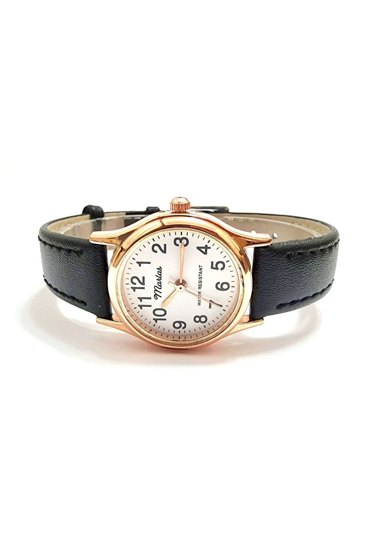 Marlas Retro Kadın Kol Saati, Vintage Tasarım, Klasik, Rose Gold Renk, Kayışlı, Ikonik, Minimal - Görsel 3