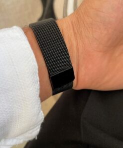 Alternative view of ÇENÇEN Unisex Siyah Led Saat Mıknatıs Kordon Dokunmatik Kol Saati