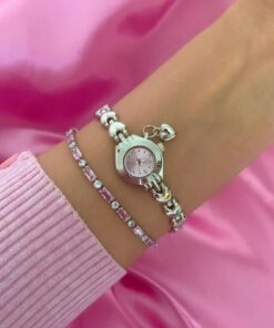 Alternative view of chaoyada Pinterest Model Pembe Kalp Charm Vintage Saat Hediyelik Özel Kutusunda