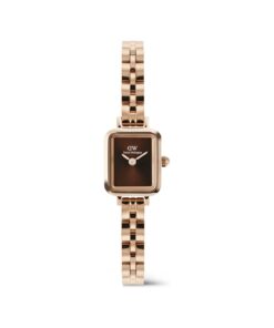 Daniel Wellington Quadro Mini 15.4x18.2 Arch 3-Link Amber Sunray RG DW00600849 Kol Saati
