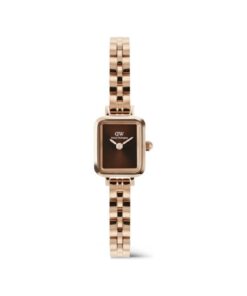 Daniel Wellington Quadro Mini 15.4x18.2 Arch 3-Link Amber Sunray RG DW00600849 Kol Saati