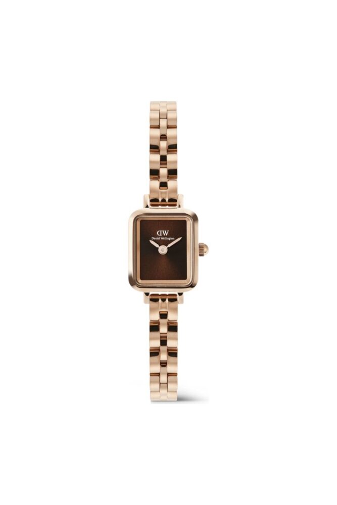 Daniel Wellington Quadro Mini 15.4x18.2 Arch 3-Link Amber Sunray RG DW00600849 Kol Saati