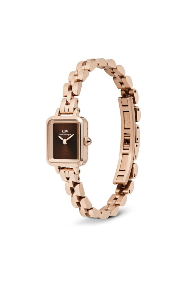 Daniel Wellington Quadro Mini 15.4x18.2 Arch 3-Link Amber Sunray RG DW00600849 Kol Saati - Görsel 3