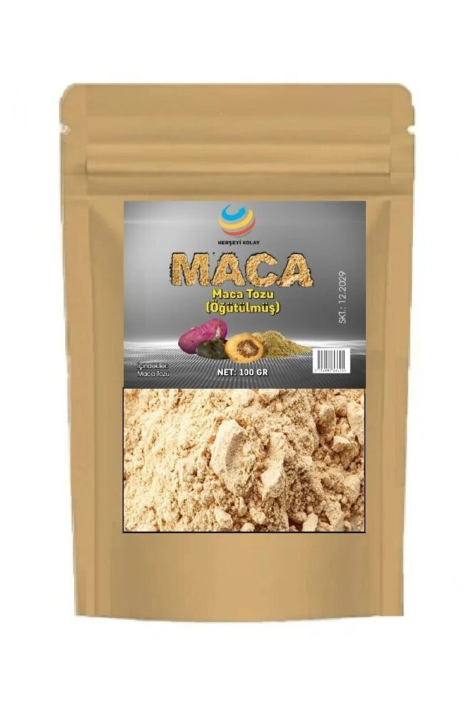 Herşeyi Kolay Maca Kökü Tozu (100gr) Maka Kökü Tozu Saf ( Maka ) Maca Root Lepidium Tozu Öğütülmüş - Görsel 2