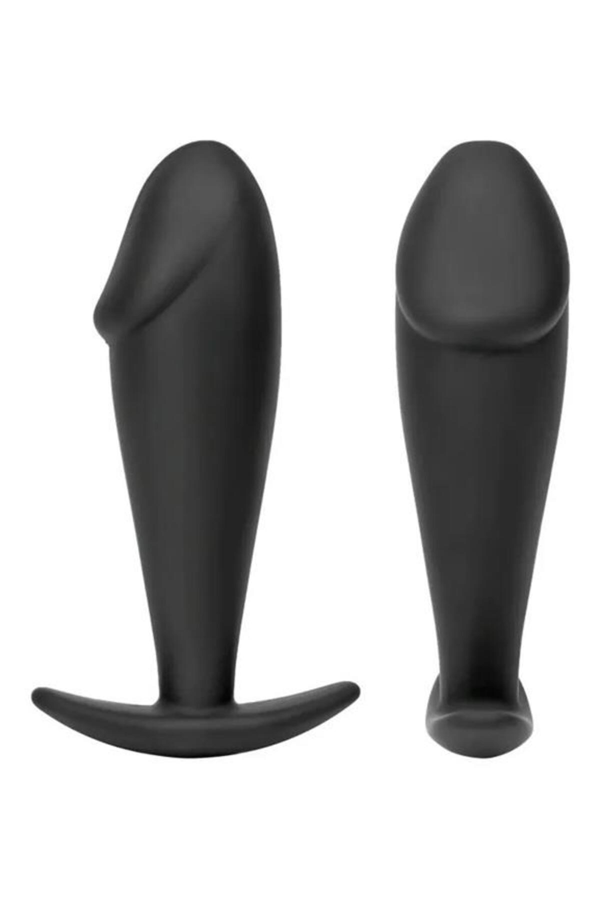 Lolita Shop Penis Başlı Soft Silikon Dokuda Vajina Ve Anal Alıştırıcı Genişletici Açıcı 10 Cm Anal Tıkaç Plug