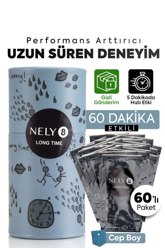 Nely8 Long Time Jel 60 x 1,5 ml-Erkekler için Hijyenik Kullan At Krem, Uzun Süreli Etki{Sprey Değildir} - Görsel 2
