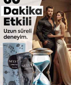 Nely8 Long Time Jel 60 x 1,5 ml-Erkekler için Hijyenik Kullan At Krem, Uzun Süreli Etki{Sprey Değildir}