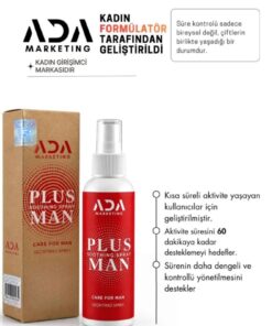 Alternative view of ada marketing adult toys Ada Marketing Plus Man Doğal Ve Kokusuz Uzun Deneyim Sprey Set - Adt