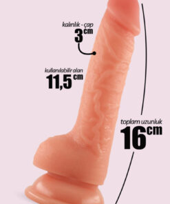 Alternative view of FEMSTAR Küçük ve İnce 16 cm Anal Strapon Kadın Erkek Yapay Belden Bağlamalı Dildo Protez Takma Kemerli Penis