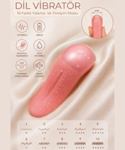 YYB Titreşimli dil Oral seks vibratör kadın Masturbator yumuşak silikon orgazm ısıtmalı antialerjik10mod