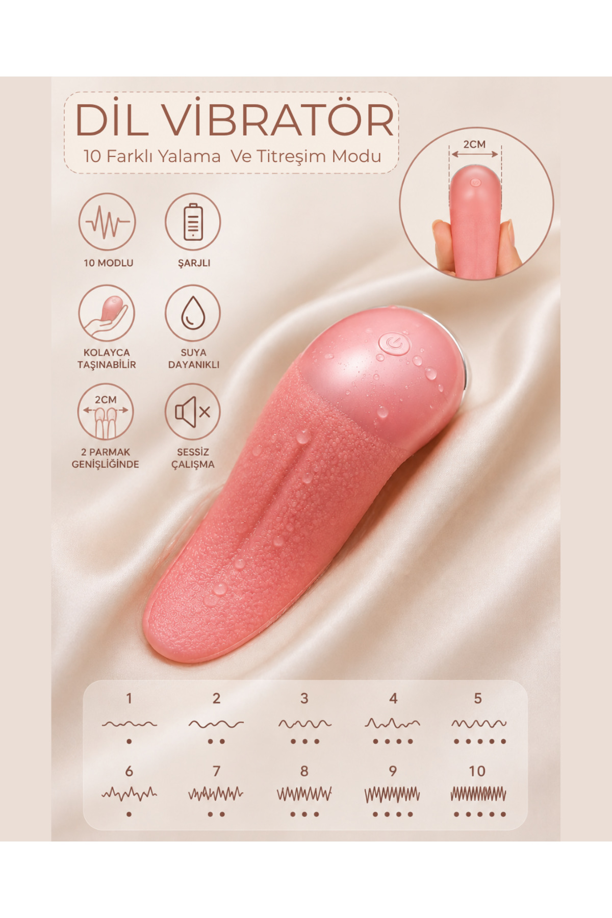 YYB Titreşimli dil Oral seks vibratör kadın Masturbator yumuşak silikon orgazm ısıtmalı antialerjik10mod